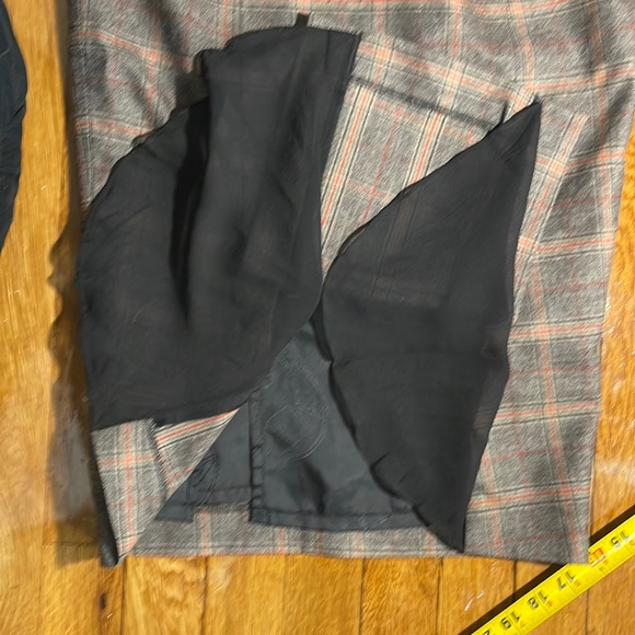 L.A.M.B. 2 Glam grunge Gwen plaid pencil skirt - Picture 5 of 11